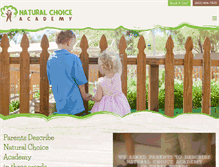 Tablet Screenshot of naturalchoiceacademy.com